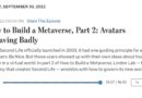 WSJ メタバースの構築方法　第2回　素行の悪いアバターたち（要約と回想）